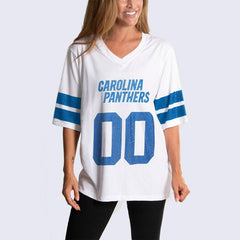 NFL Carolina Panthers Cuce Women's Rhinestone V-Neck Tunic