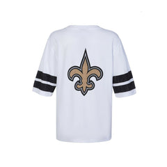 NFL New Orleans Saints Cuce Women's Rhinestone V-Neck Tunic
