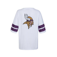 NFL Minnesota Vikings Cuce Women's Rhinestone V-Neck Tunic