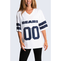 NFL Chicago Bears Cuce Women's Rhinestone V-Neck Tunic