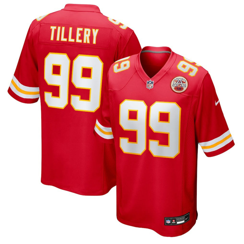 NFL Kansas City Chiefs Jerry Tillery Team Game Jersey