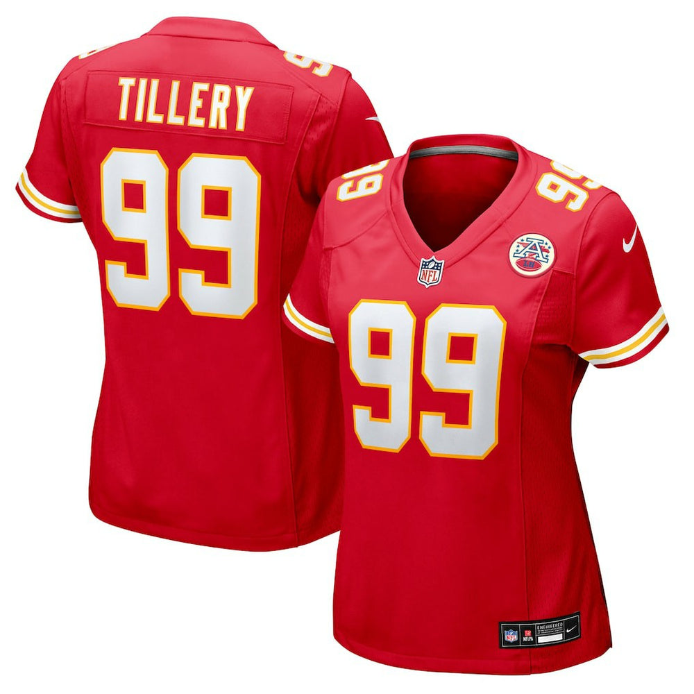 NFL Kansas City Chiefs Jerry Tillery Women's Team Game Jersey