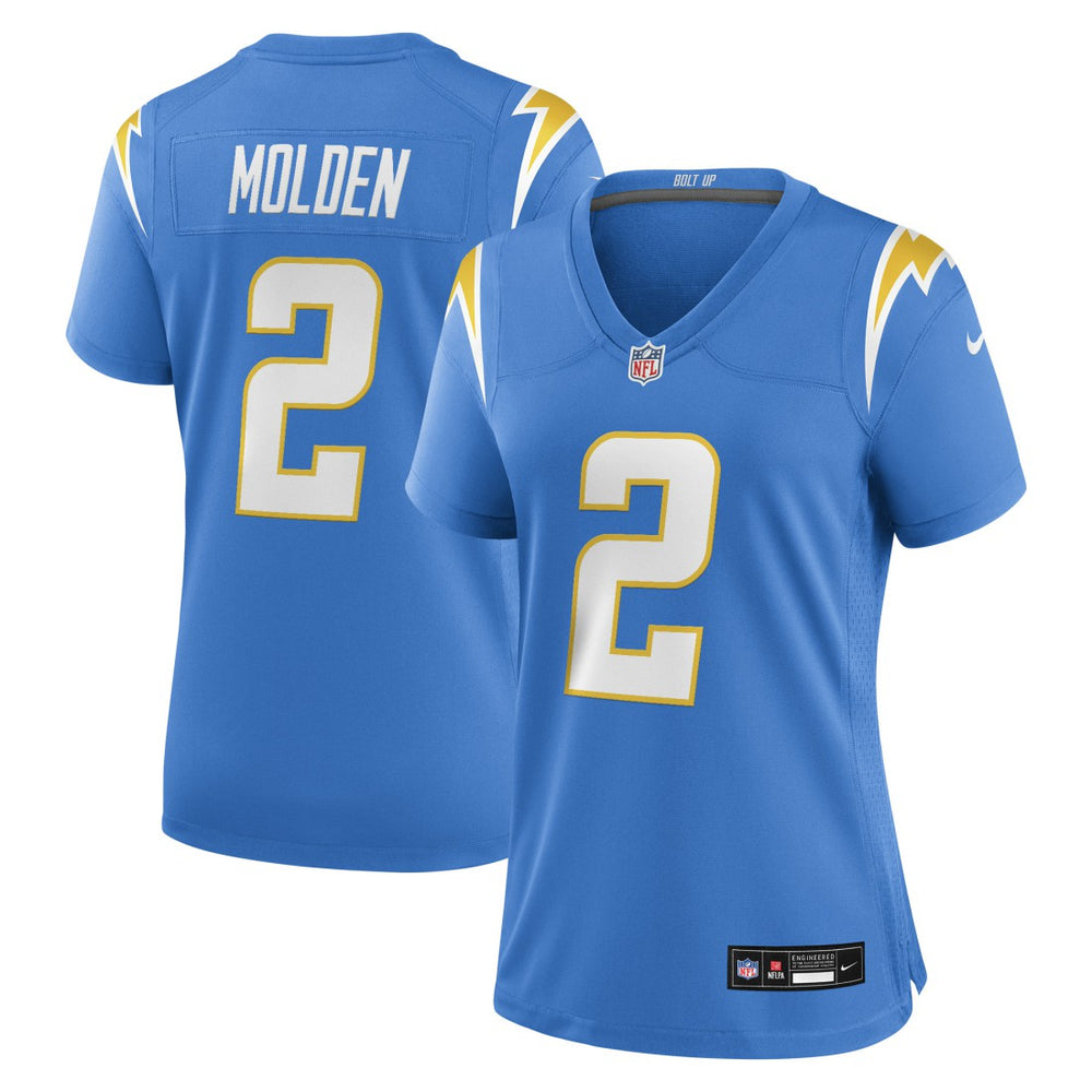NFL Los Angeles Chargers Elijah Molden Women's Team Game Jersey