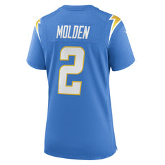 NFL Los Angeles Chargers Elijah Molden Women's Team Game Jersey