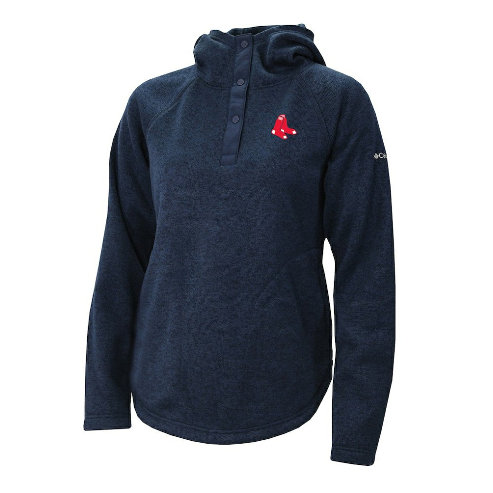 Boston Red Sox Women's Half-Snap Pullover Hoodie - Navy | Columbia