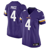 NFL Minnesota Vikings Myles Price Women's Team Game Jersey