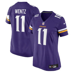 NFL Minnesota Vikings Carson Wentz Women's Team Game Jersey