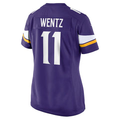 NFL Minnesota Vikings Carson Wentz Women's Team Game Jersey