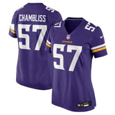 NFL Minnesota Vikings Chaz Chambliss Women's Team Game Jersey