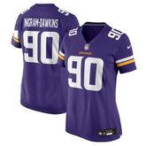 NFL Minnesota Vikings Tyrion Ingram-Dawkins Women's Team Game Jersey