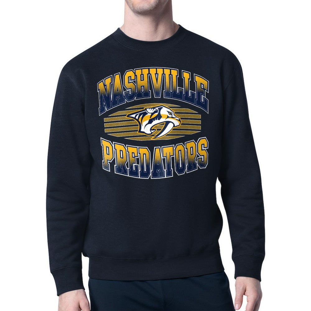 Nashville Predators Starter Team Grit Graphic Fleece Pullover Sweatshirt