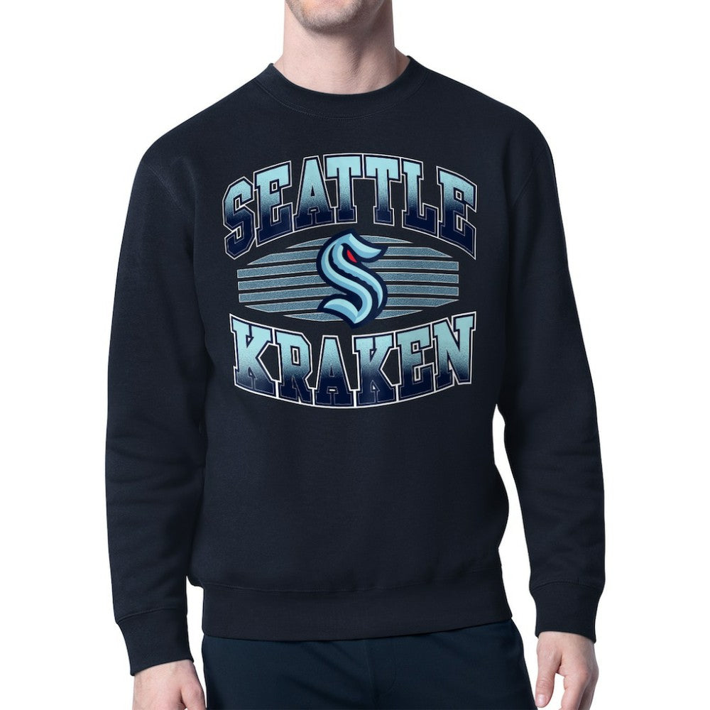 Seattle Kraken Starter Team Grit Graphic Fleece Pullover Sweatshirt