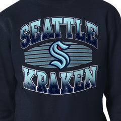 Seattle Kraken Starter Team Grit Graphic Fleece Pullover Sweatshirt
