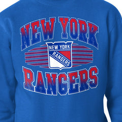 New York Rangers Starter Team Grit Graphic Fleece Pullover Sweatshirt