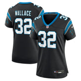 NFL Carolina Panthers Trevin Wallace Women's Team Game Jersey