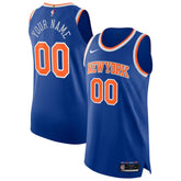 New York Knicks Authentic Custom Jersey - Icon Edition - Blue | Nike outlet