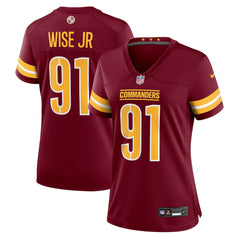 NFL Washington Commanders Deatrich Wise Jr. Women's Team Game Jersey