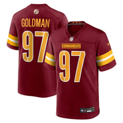 NFL Washington Commanders Eddie Goldman Team Game Jersey