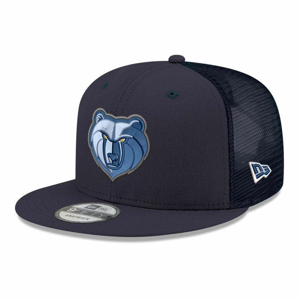 Memphis Grizzlies Core Logo Meshback 9FIFTY Snapback Hat - Navy | New Era cheap