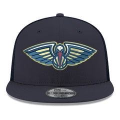 New Orleans Pelicans Core Logo Meshback 9FIFTY Snapback Hat - Navy | New Era outlet