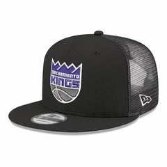 Sacramento Kings Core Logo Meshback 9FIFTY Snapback Hat - Black | New Era on sale