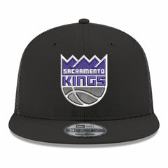 Sacramento Kings Core Logo Meshback 9FIFTY Snapback Hat - Black | New Era on sale