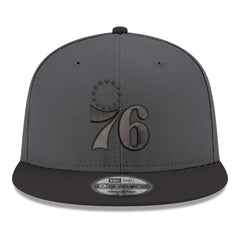 Philadelphia 76ers Logo 2-Tone 9FIFTY Snapback Hat - Gray/Black | New Era on sale