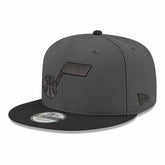 Utah Jazz Logo 2-Tone 9FIFTY Snapback Hat - Gray/Black | New Era for sale
