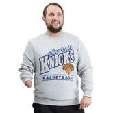 New York Knicks G-III Sports by Carl Banks Adaptive Headliner Fleece Crewneck Sweatshirt - Gray outlet
