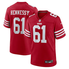 NFL San Francisco 49ers Matt Hennessy Team Game Jersey