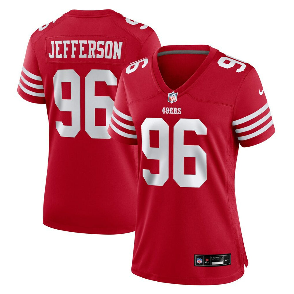 NFL San Francisco 49ers Jordan Jefferson Women's Team Game Jersey