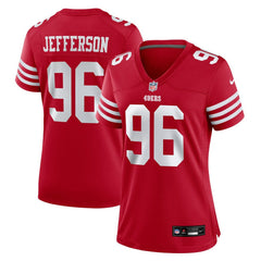 NFL San Francisco 49ers Jordan Jefferson Women's Team Game Jersey