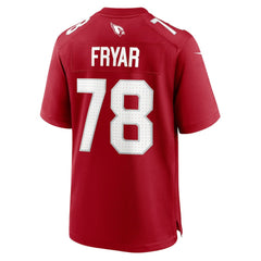 NFL Arizona Cardinals Josh Fryar Team Game Jersey