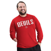 New Jersey Devils G-III Sports by Carl Banks Adaptive Mesh Effect Long Sleeve T-Shirt