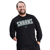San Jose Sharks G-III Sports by Carl Banks Adaptive Mesh Effect Long Sleeve T-Shirt