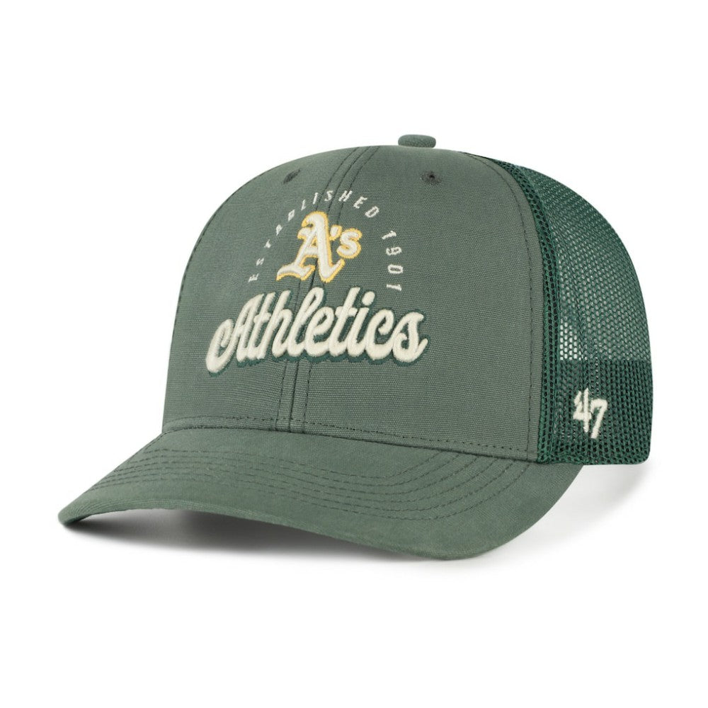 Athletics Pitstop Trucker Adjustable Hat - Green | 47 brand
