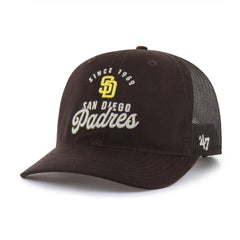 San Diego Padres Pitstop Trucker Adjustable Hat - Brown | 47 brand