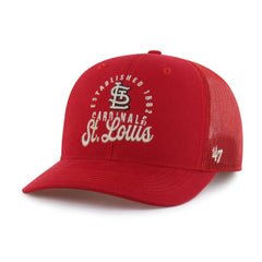 St. Louis Cardinals Pitstop Trucker Adjustable Hat - Red | 47 brand