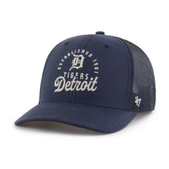 Detroit Tigers Pitstop Trucker Adjustable Hat - Navy | 47 brand