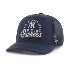 New York Yankees Pitstop Trucker Adjustable Hat - Navy | 47 brand
