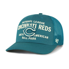 Cincinnati Reds Contemporary Hitch Adjustable Trucker Hat - Teal | 47 brand