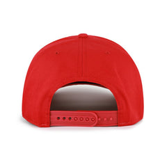Cincinnati Reds Cooperstown Break Wood Suede Hitch Adjustable Hat - Red/Brown | 47 brand
