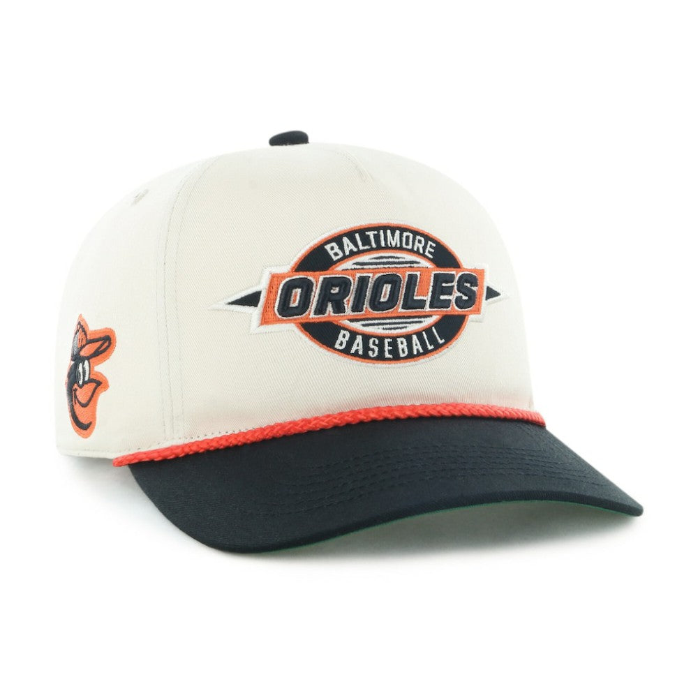 Baltimore Orioles Frame Out Hitch Adjustable Hat - Natural/Black | 47 brand
