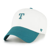Texas Rangers Contemporary Tonal Clean Up Adjustable Hat - White/Teal | 47 brand