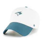 Toronto Blue Jays Contemporary Tonal Clean Up Adjustable Hat - White/Teal | 47 brand