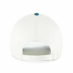 Miami Marlins Contemporary Tonal Clean Up Adjustable Hat - White/Teal | 47 brand