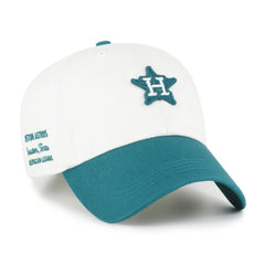 Houston Astros Contemporary Tonal Clean Up Adjustable Hat - White/Teal | 47 brand