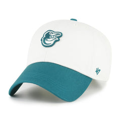 Baltimore Orioles Contemporary Tonal Clean Up Adjustable Hat - White/Teal | 47 brand