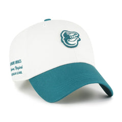 Baltimore Orioles Contemporary Tonal Clean Up Adjustable Hat - White/Teal | 47 brand