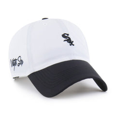 Chicago White Sox Vista Mini Clean Up brrr° Adjustable Hat - White/Black | 47 brand
